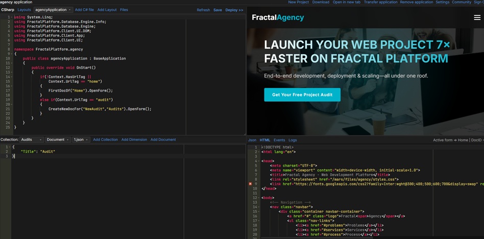 Fractal Studio – Low-Code Studio